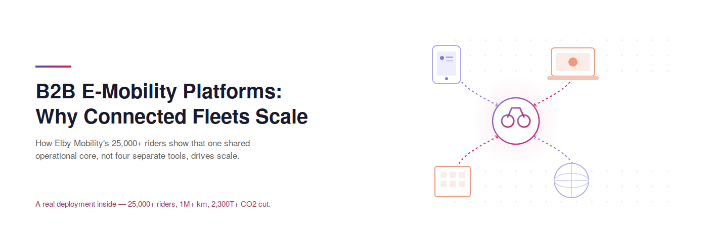 What B2B E-Mobility Platforms Actually Need to Run — And to Grow