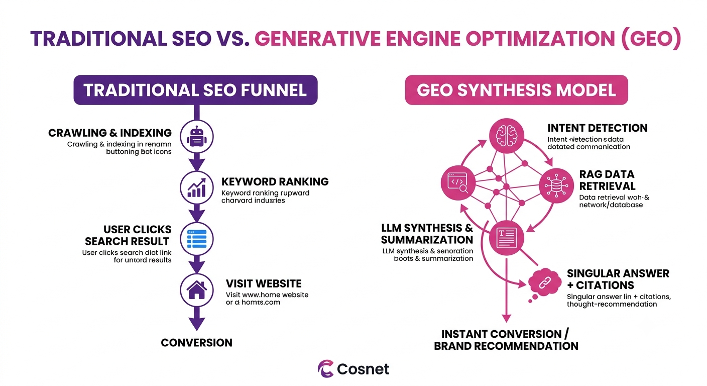 Traditional SEO vs. Generative Engine Optimization (GEO)